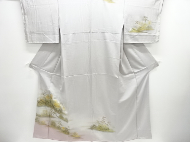JAPANESE KIMONO / HOMONGI / KINSAI / SCENERY OF PAGODA